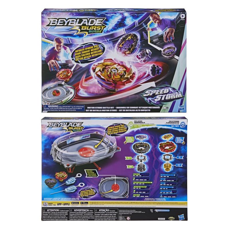 Beyblade Kit Arena + Lançadores E Peões Brinquedo Crianças