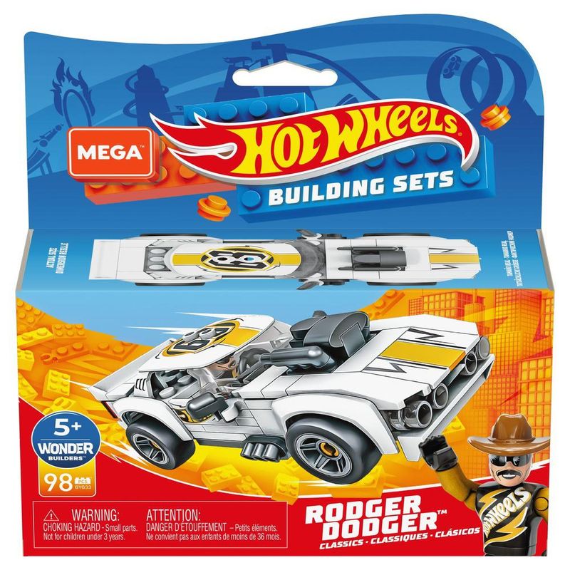 Blocos-de-Encaixe---Mega-Construx---Hot-Wheels---Carro-Rodger-Dodger---Mattel-7