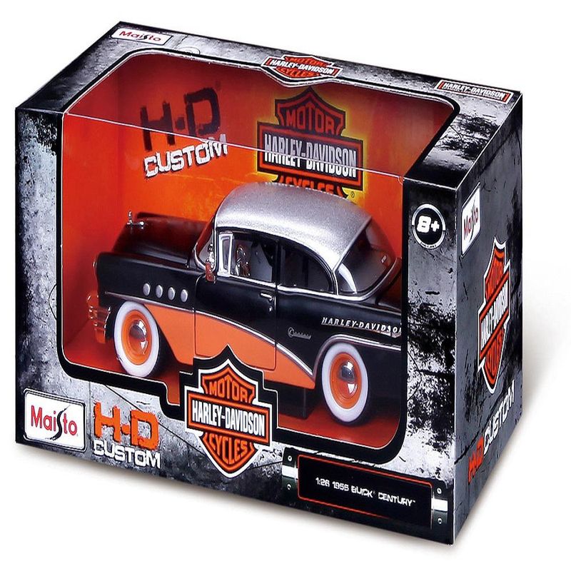 Veiculo-Miniatura---Harley-Davidson---Hd-Custom---1-26-1955---Preto--0