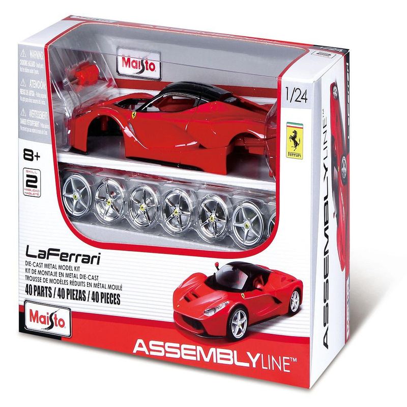 Carrinho-Replica-em-Miniatura---Ferrari---Assembly-Line---1-24---Vermelho-0