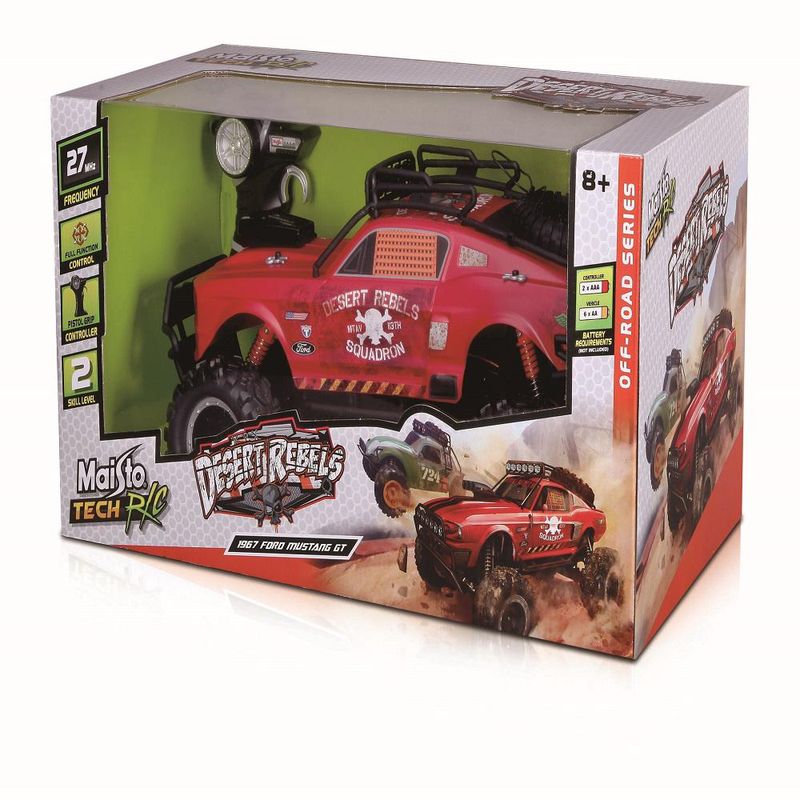 Carrinho-de-Controle-Remoto---Desert-Rebels---1967-Ford-Mustang-Gt---Masito---Vermelho-0