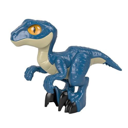 Figura de Ação - XL Imaginext - Jurassic World - Raptor - Azul - Mattel