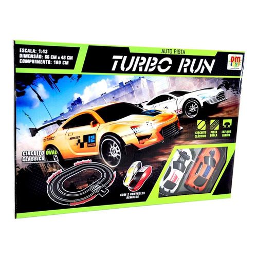 Autorama Turbo Rum Circuito Oval Clássico Dm Toys - 5890