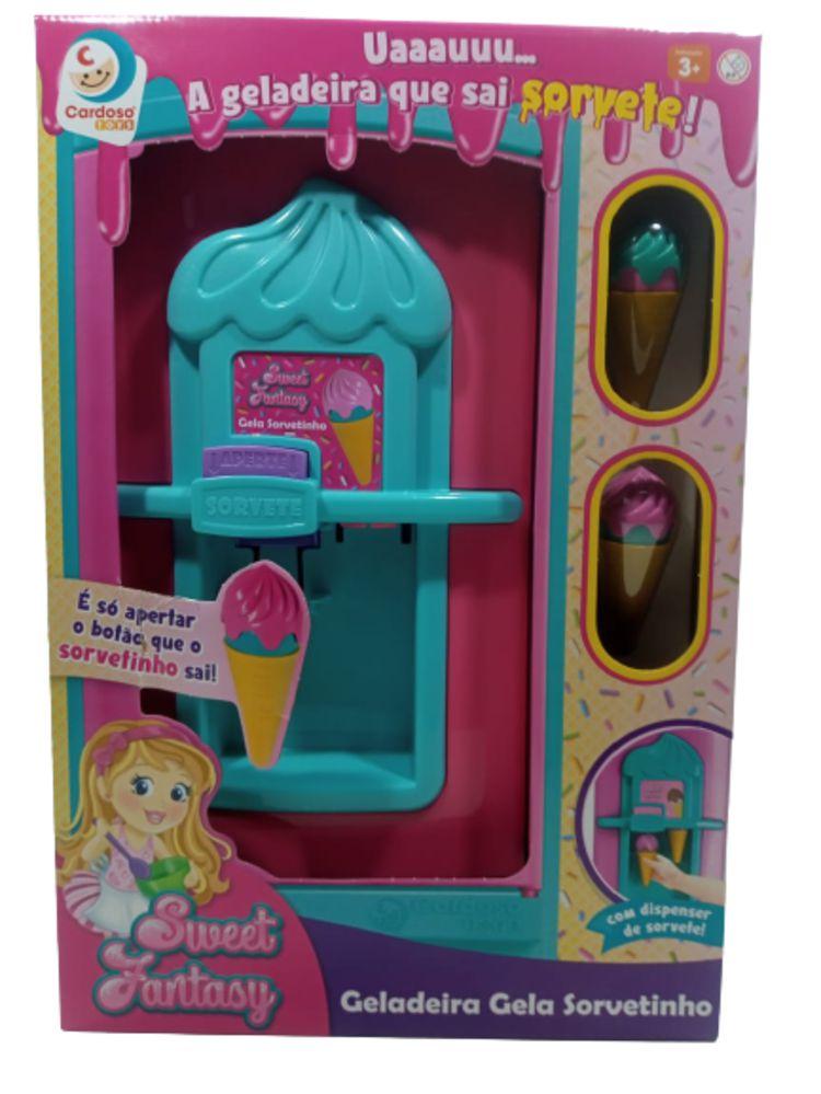 Brinquedo Infantil Geladeira Sorvetinho Menina Sweet Fantasy Faz Sorvete de  Verdade Cardoso Toys - Ri Happy