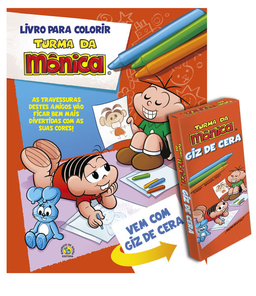 Livro Turma da Mônica - Para Colorir - Saci - Catavento - Ri Happy