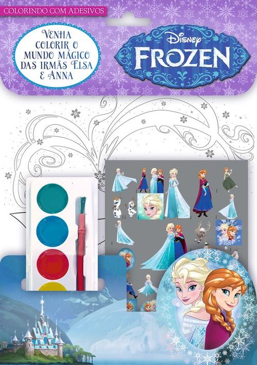Frozen Disney - Colorindo com Adesivos 04