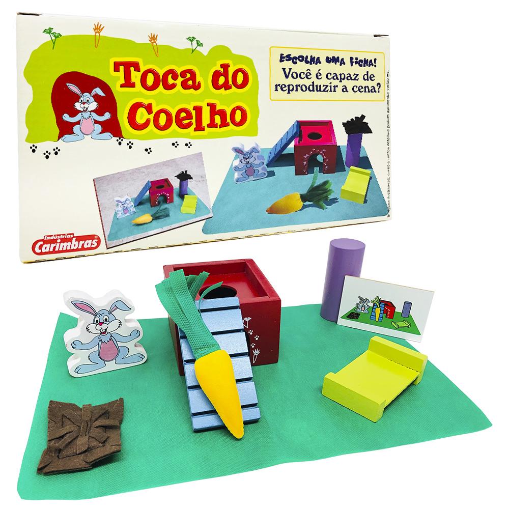 Brinquedo Educativo da Memória Infantil Toca Do Coelho 4680