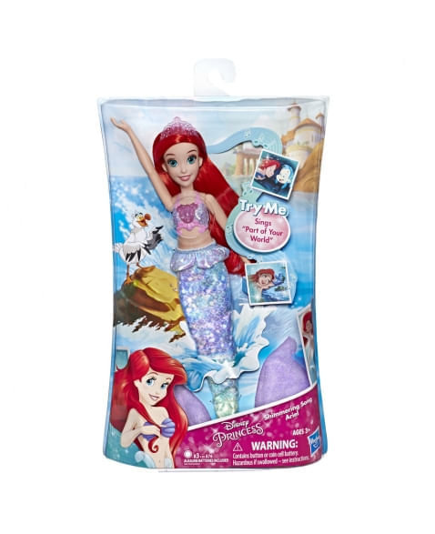 Boneca Princesa Ariel com Música -E3046 - Hasbro