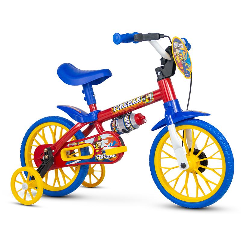 Bicicleta---Aro-12---Fireman---Nathor---Vermelho-e-Azul-0