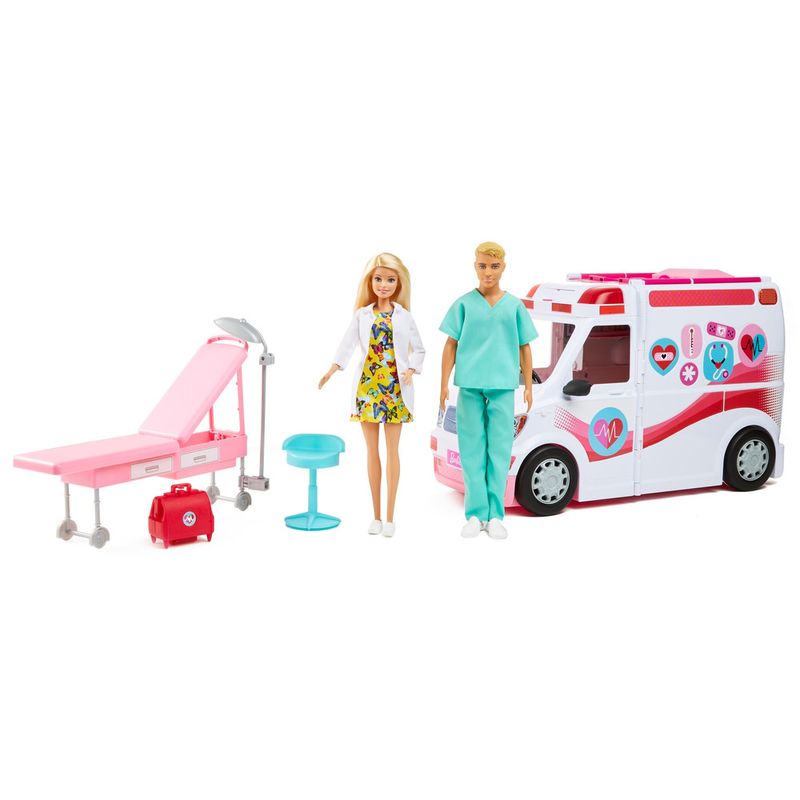 Veiculo-e-Boneca-Barbie---Care-Clinic---Hospital-Medico-e-Enfermeira---Mattel-0