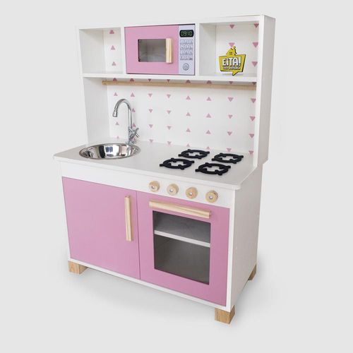 Cozinha Infantil Completa Mdf Rosa