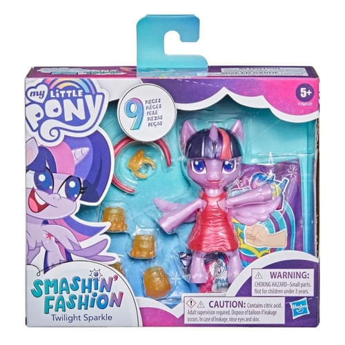 My Little Pony Smashin Fashion Boneca Twilight Sparkle Rosa- F1277 -Hasbro