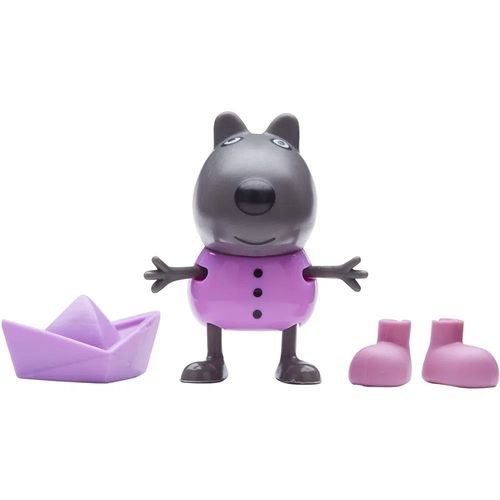 Figura Peppa Pig com Roupinhas - Danny Cachorro com Chapéu e Botas - Sunny