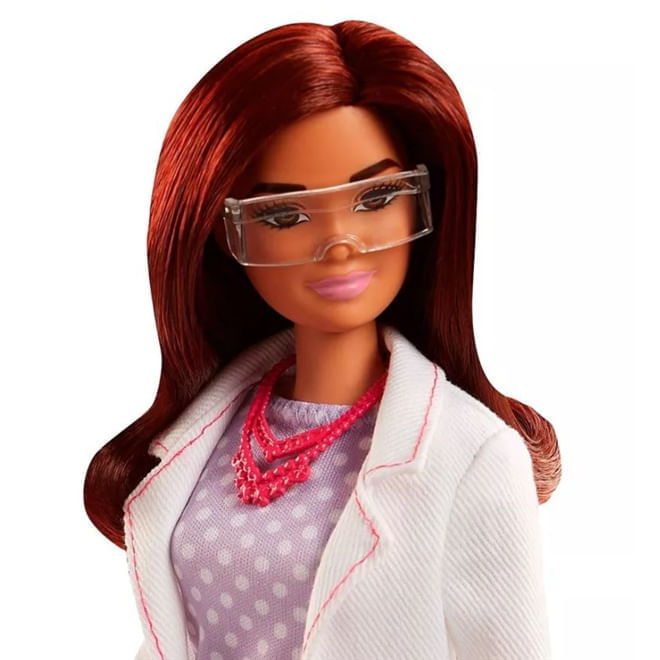 Boneca barbie profissoes quero ser cientista mattel dvf50