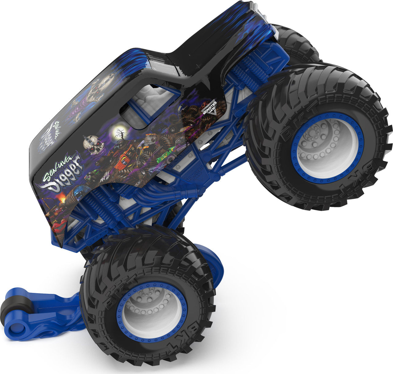 Monster Jam 1:24 - Carro com Controle Remoto - Grave Digger - Sunny - Ri  Happy