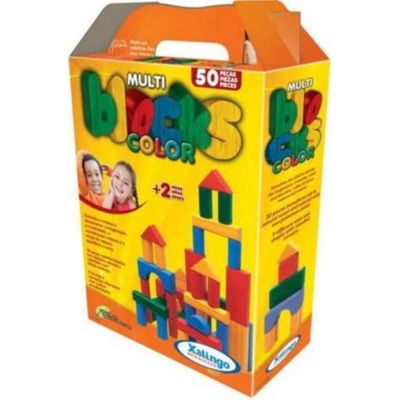 Blocks De Montar Em Madeira Com 50 Peças Mix Coloridos - Alfabay - Cubo  Mágico - Quebra Cabeças - A loja de Profissionais e Colecionadores!