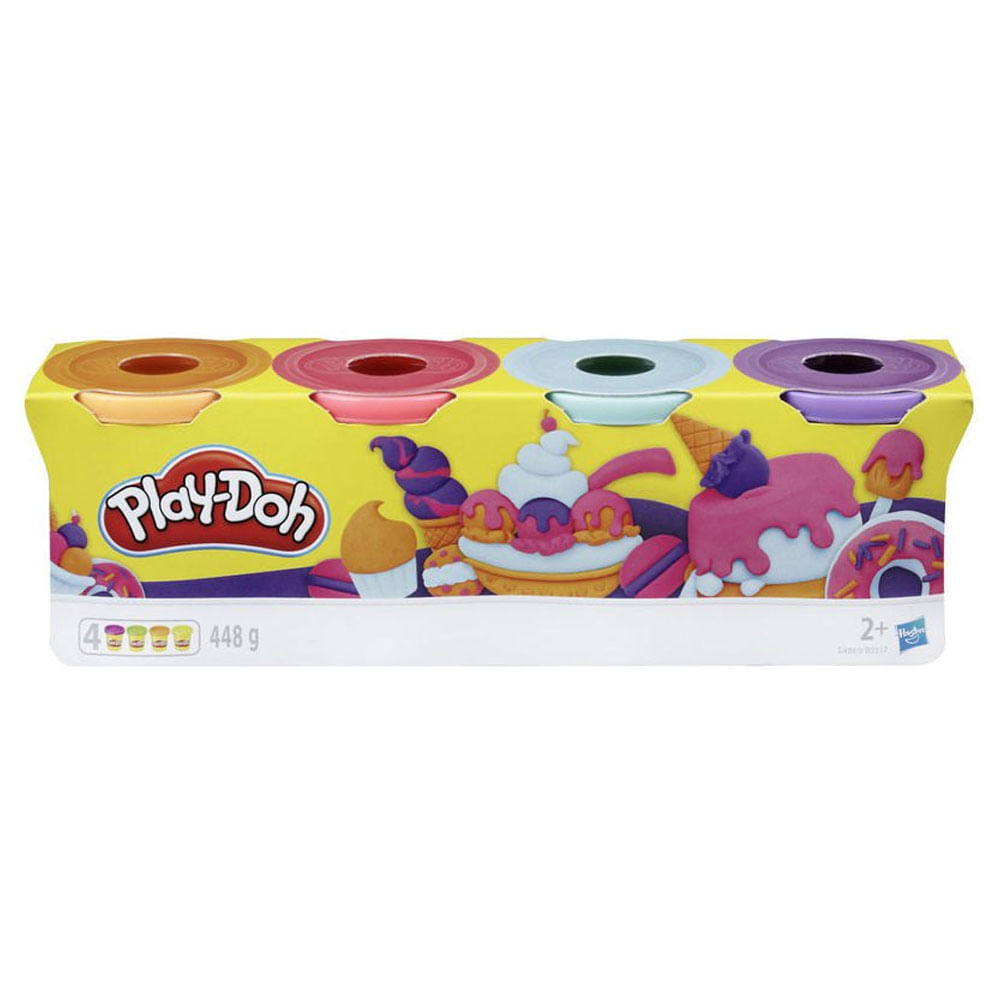 Conjunto De Massinha Play-doh Castelo De Sorvete 6 Potes Play-doh Multicor