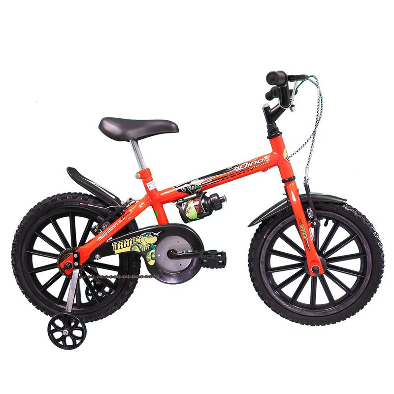 Bicicleta---Aro-16---Dino---Com-Garrafinha---Tk3-Track---Laranja-Neon-0
