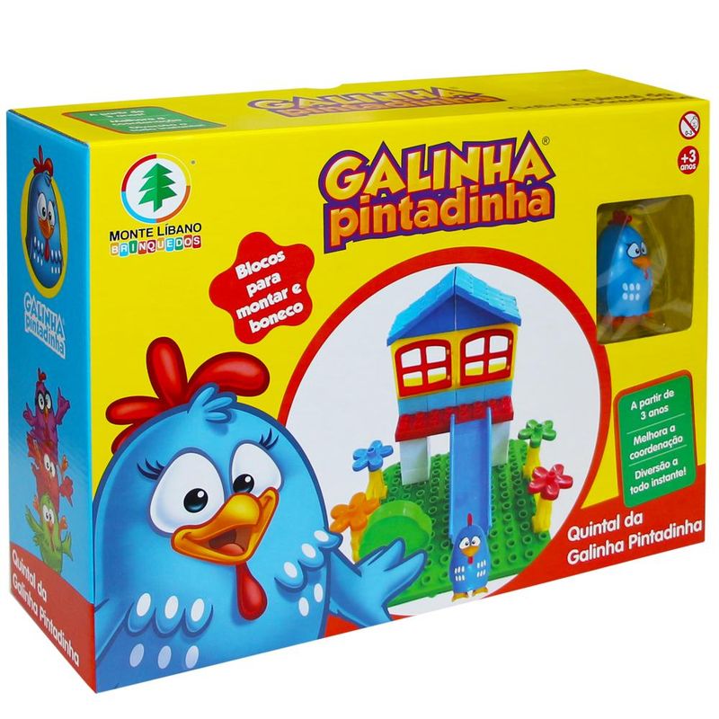 Blocos-de-Encaixe---Monte-Libano---Galinha-Pintadinha---Quintal-da-Galinha-Pintadinha---24-Pecas-1
