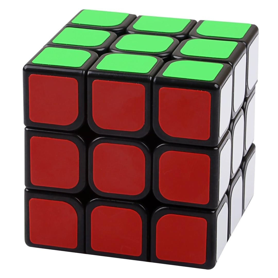 Cubo Mágico Profissional 3x3 Preto Adesivado Moyo