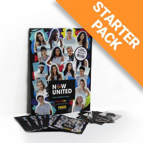 Starter Pack Now United - Livro Ilustrado Capa Cartão + 12 e