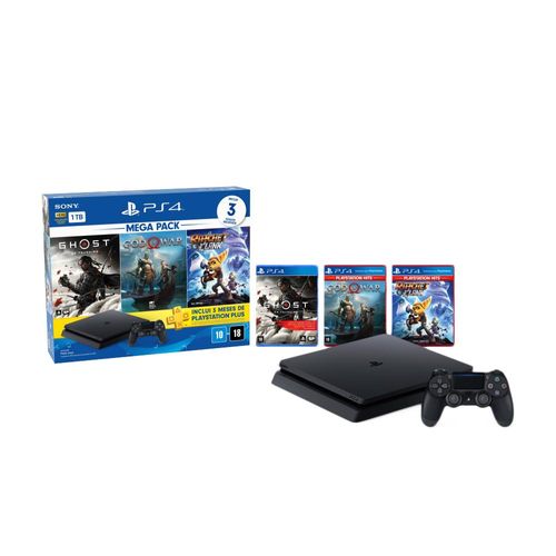 Playstation 4 - Mega Pack V18 - 1TB com 3 Jogos - Sony