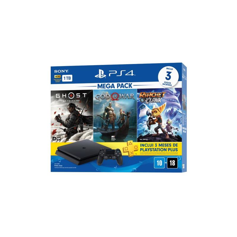 Playstation-4---Mega-Pack-V18---1TB-com-3-Jogos---Sony-3