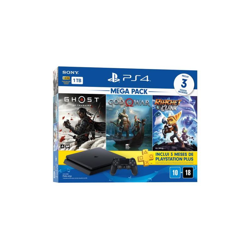 Playstation-4---Mega-Pack-V18---1TB-com-3-Jogos---Sony-1