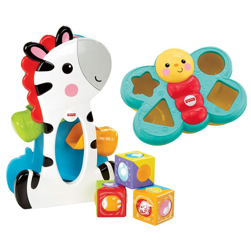 Kit-Fisher-Price---Blocos-Surpresa-Zebra-e-Encaixa-Borboleta_Fretne