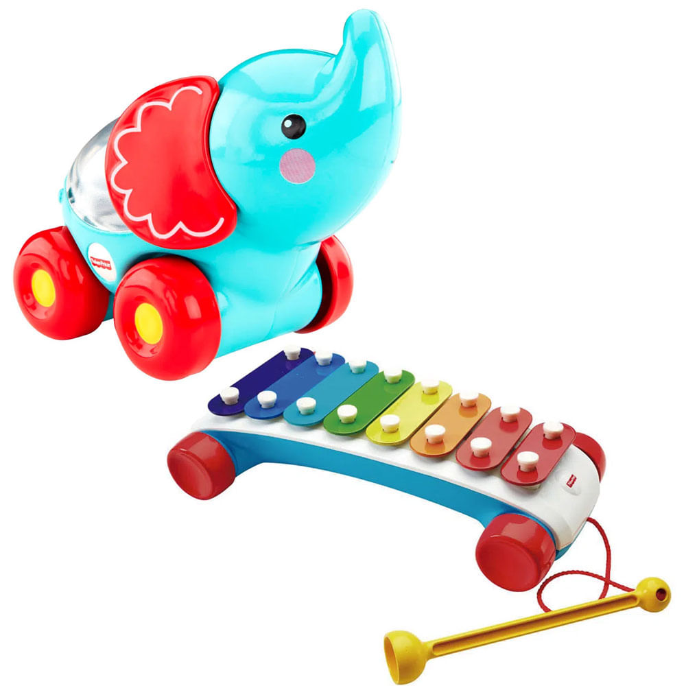 Xilofone Colorido e Carrinho - Fisher-Price - Ri Happy