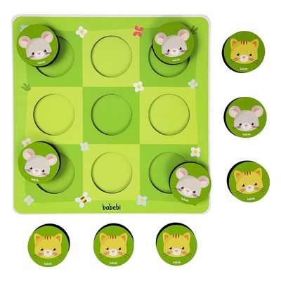 Jogo Da Velha Tabuleiro Infantil Educativo Entre Gato E Rato - Ri Happy