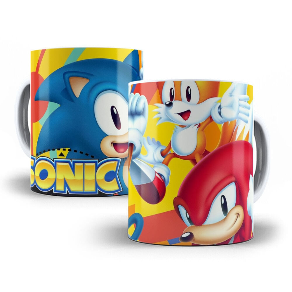 Copo Caneca Sonic com Personagem Sonic Vermelho de Plástico, Canequinha  Sonic Nunca Usado 84392849