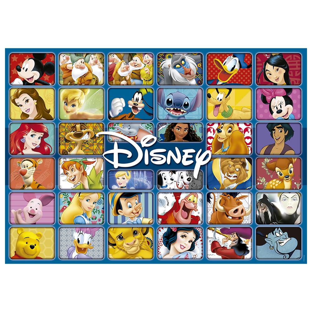 Quebra-cabeça Personagens da Disney de Madeira - 300 Peças