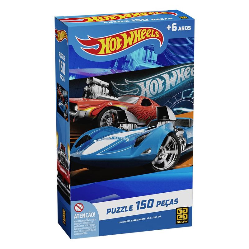 Quebra-Cabeca---Hot-Wheels---150-Pecas---31cm-x-46cm---Grow-0