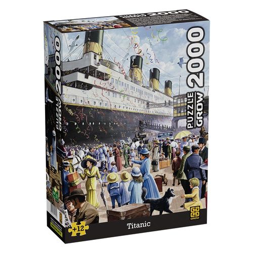 Quebra-Cabeça - 2000 Peças - Titanic - 71 cm x 98 cm - Grow