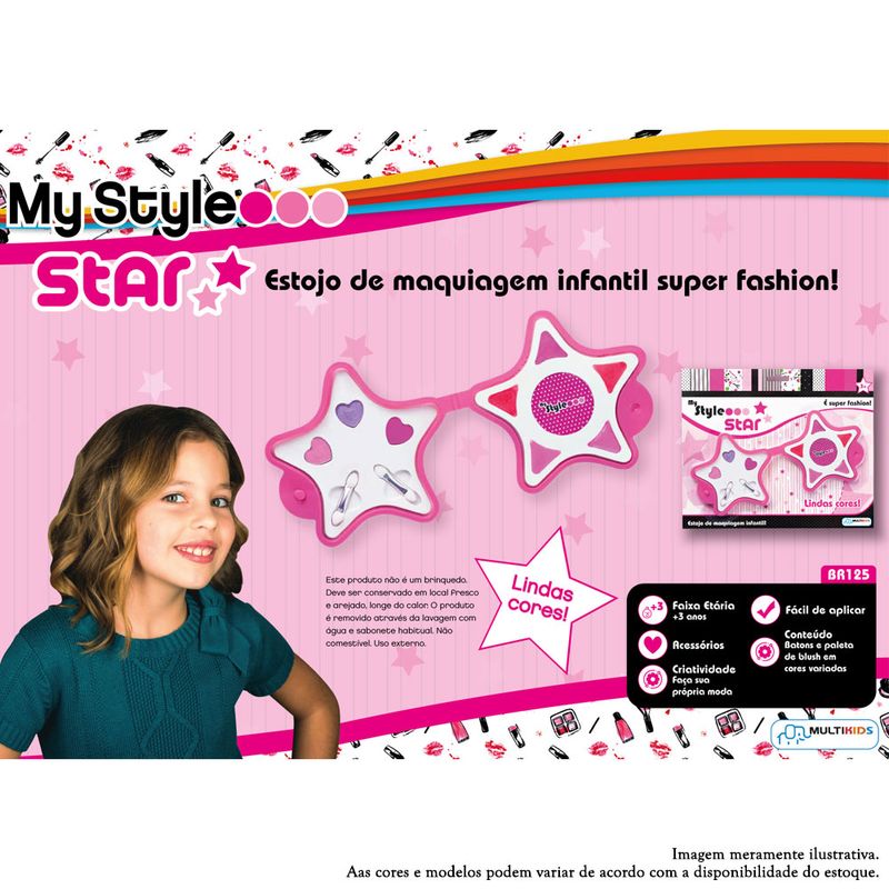 Estojo de Maquiagem Infantil - My Style Star - Multikids