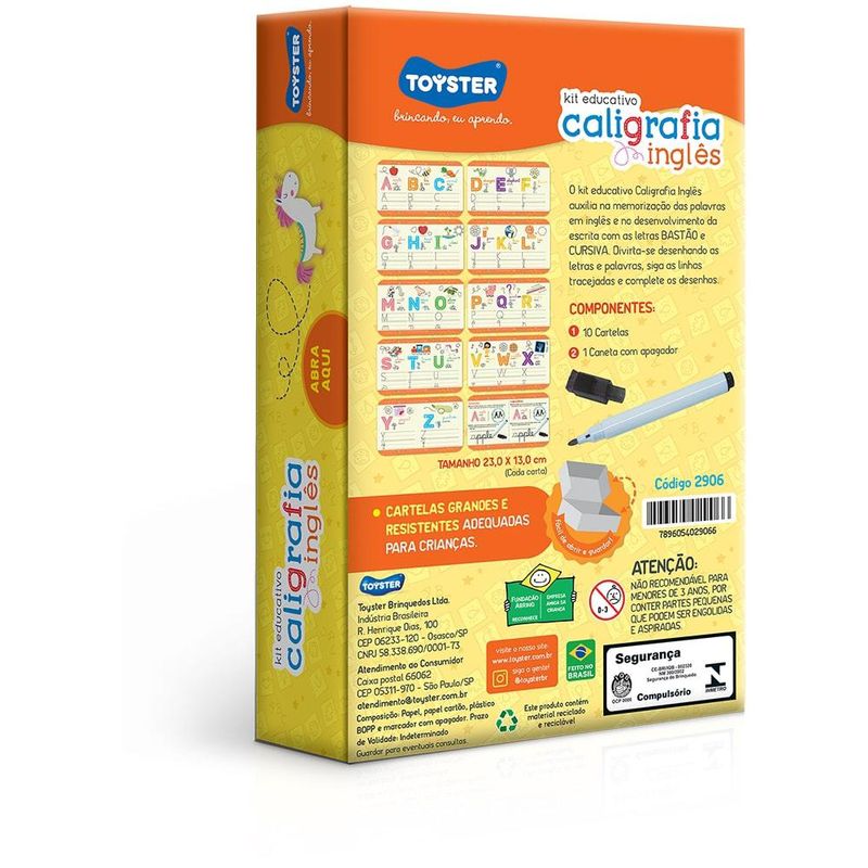 Jogo-Educativo---Leitura-e-Escrita---Caligrafia-Ingles---10-Cartelas---Toyster-1