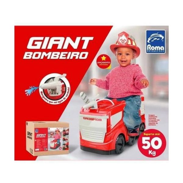 Brincar De Bombeiro Com Giant Caminhão Gigante Com Mangueira