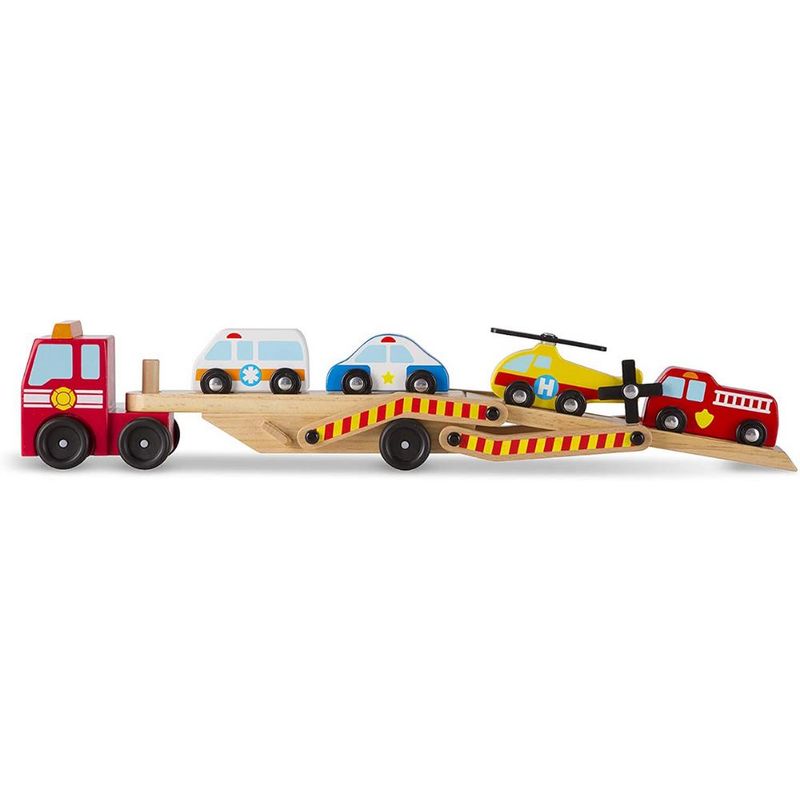 Conjunto-de-Veiculos---Carreta-Com-Veiculos-de-Emergencia---Madeira---Melissa-And-Doug-2