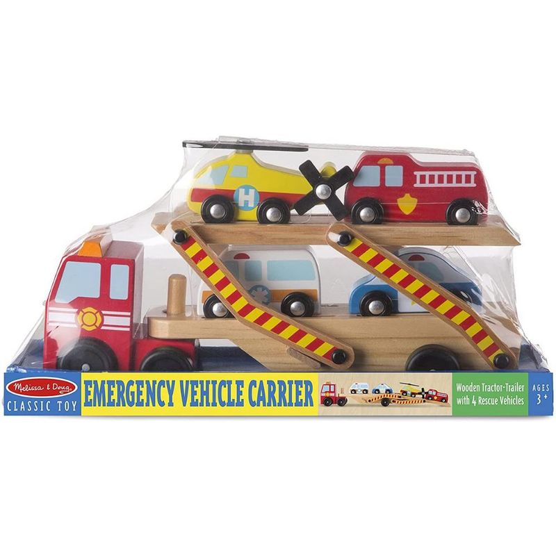 Conjunto-de-Veiculos---Carreta-Com-Veiculos-de-Emergencia---Madeira---Melissa-And-Doug-4