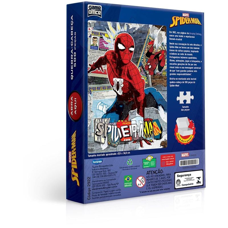 Jogo Quebra Cabeça Disney 20p Homem Aranha Montando Numeros - Loja Zuza  Brinquedos