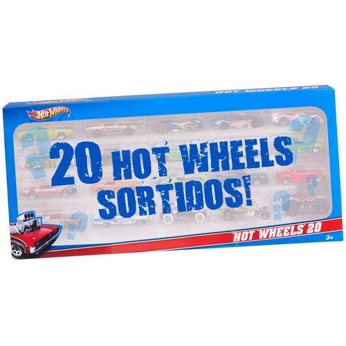 Carrinhos Hot Wheels - Pacote com 20 Carros Sortidos - Mattel