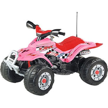 Confira Mini Quadriciclo Rosa - Corral T-Rex 12V - Peg-Pérego