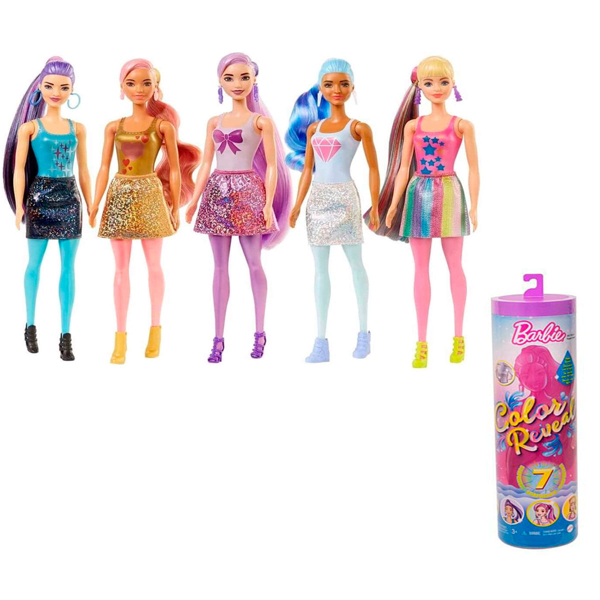 barbie color reveal festa confetti gwc58