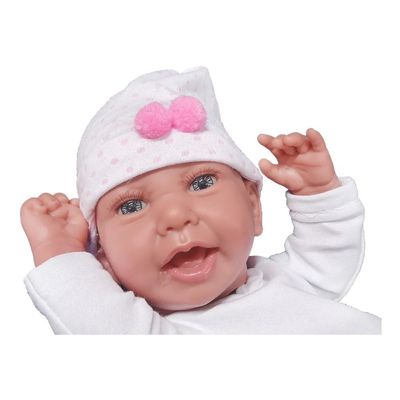 Boneca Bebê Reborn Anny Doll Baby Shorts e Blusa - Cotiplás