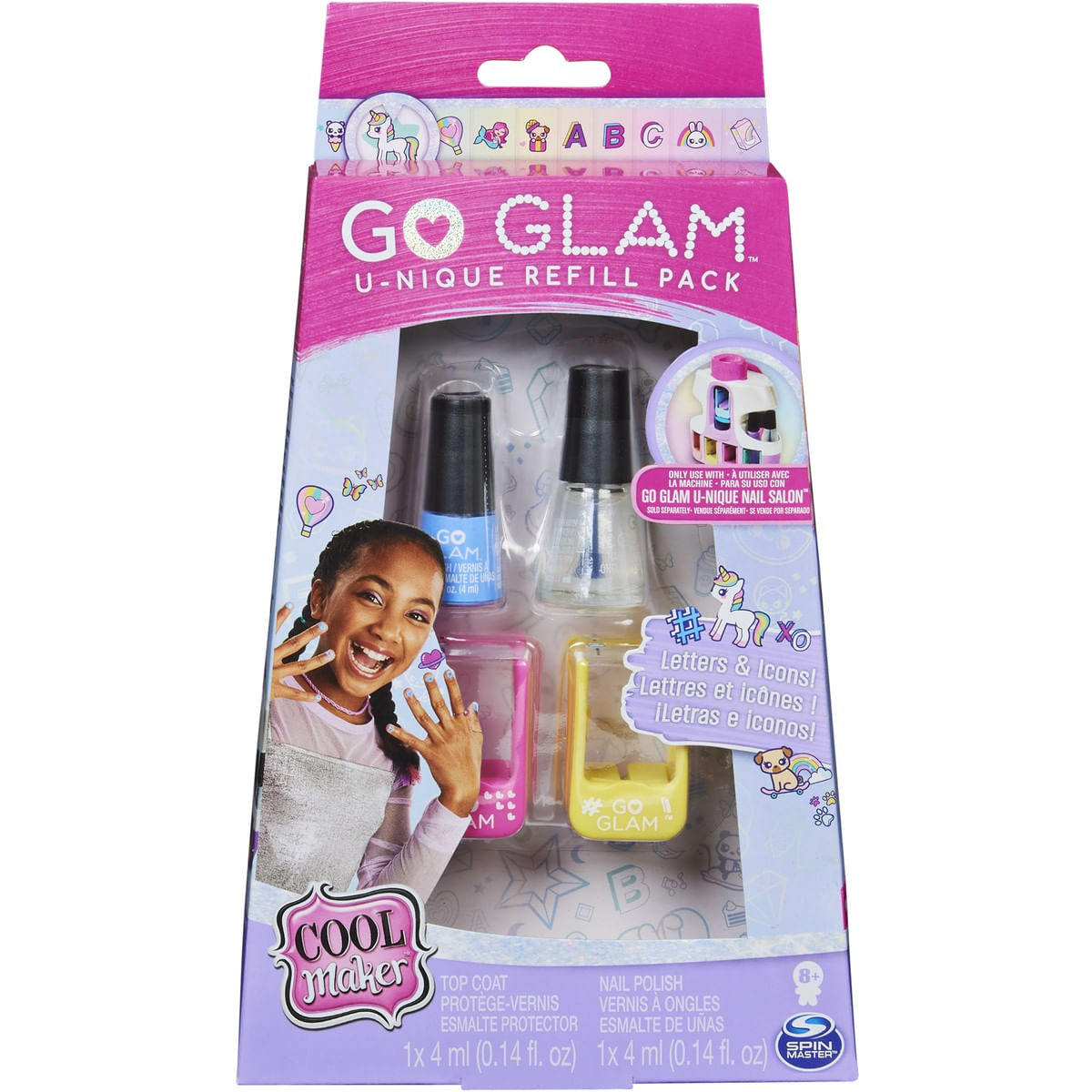 Go Glam U Nique Refill Pack Kit Decorar e Pintar Unhas Cool - Ri Happy
