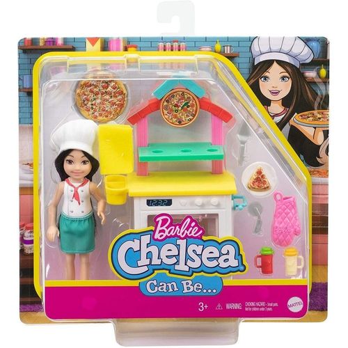 Barbie - Chelsea Profissões - Pizzaiola - Mattel