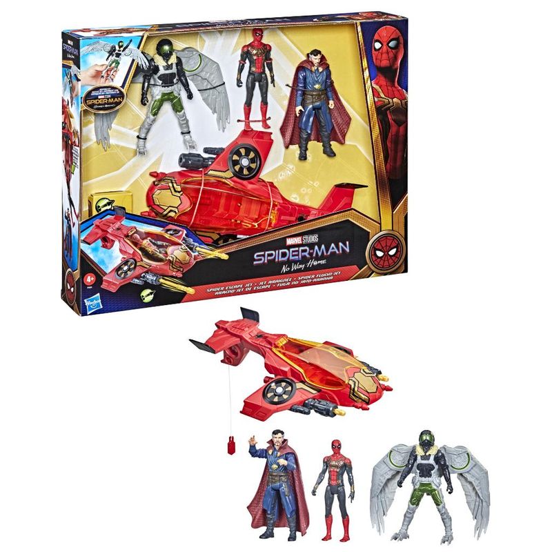 Conjunto-de-Bonecos-Articulados---Marvel---Homem-Aranha---Fuga-no-Jato-Aranha---15-cm---Hasbro-2