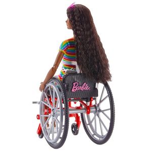 Boneca - Barbie - Cadeirante - Roupa Azul - Mattel - Ri Happy