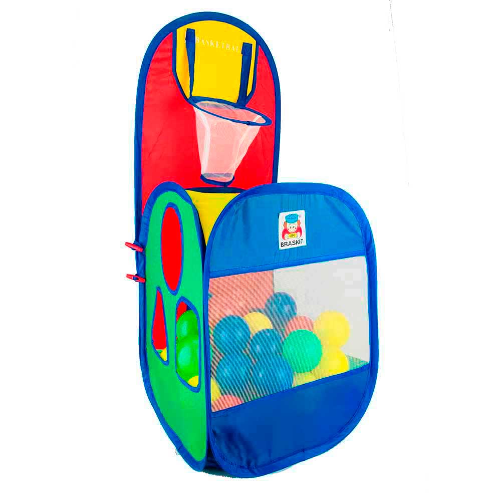 Jogo De Basquete Basket Ball Game Com Cesta E 60 Bolinhas Braskit Ri